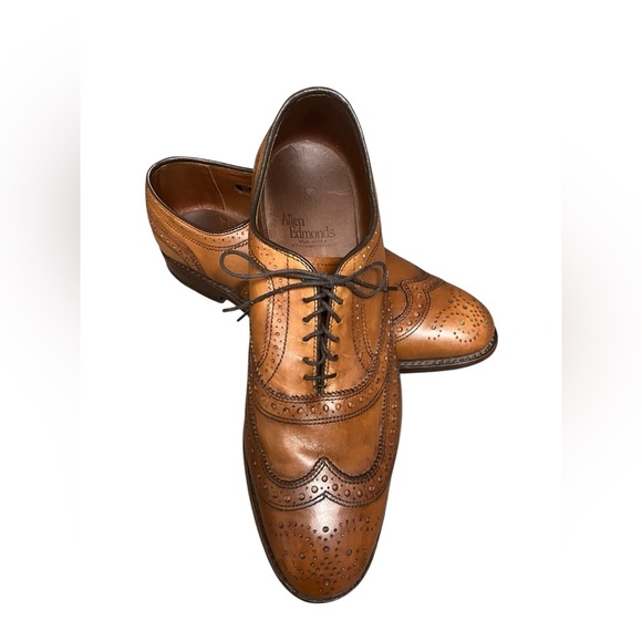 Allen Edmonds Strand Oxford Dress Shoe Mens 7.5 D Walnut Brown Leather Cap Toe - Picture 12 of 12